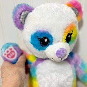 Build-A-Bear Workshop Rainbow Panda Plush 16” – Colorful Stuffed Animal Toy